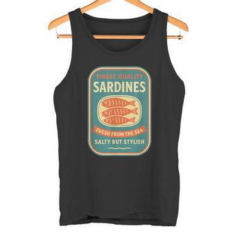 Vintageardina Tinalado Pero Elegante Pescado Mariscos Amante Camiseta sin mangas - Regaloses