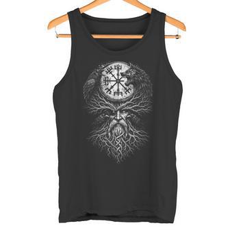 Walhalla Odin Figura Decorativa De Cuervo Con Texto En Alemánegvisir Camiseta sin mangas - Regaloses