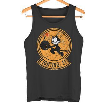 Ww2 ヴィンテージfa-31 トムキャッターズ飛行隊パッチfa-31 ベテラン タンクトップ - Kawaiitshirt