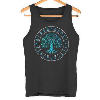 Yggdrasil 生命の樹 バイキング ルーン 北欧神話 タンクトップ - Kawaiitshirt