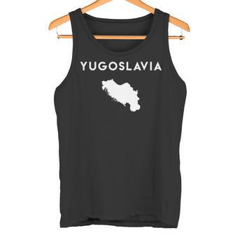 Yugoslavia Mapa Bandera Yugoslavia Manga Larga Camiseta sin mangas - Regaloses