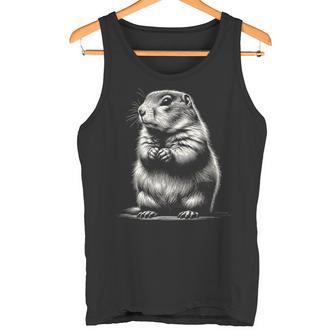かわいいプレーリードッグのグラフィック アート デザイン タンクトップ - Kawaiitshirt