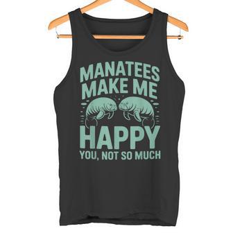 かわいいマナティーユーモア 面白い海の生物 海の生き物 マナティー タンクトップ - Kawaiitshirt