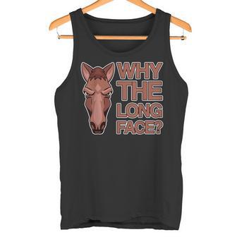 なぜ顔が長いのか Why The Long Face タンクトップ - Kawaiitshirt