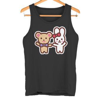 ゆるかわメルちゃん 漫画バックプリント タンクトップ - Kawaiitshirt