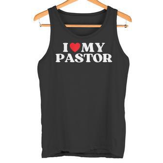 アイ・ハート・マイ・パスターファニー・レッド・ハート・ラブ・パスター・ラヴズ・パスター・ラヴズ タンクトップ - Kawaiitshirt