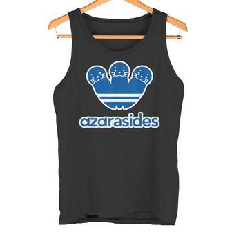 アザラシデス Azarasides《ブルー 青》ゴマちゃん ブランド パロディ 面白い かわいい タンクトップ - Kawaiitshirt