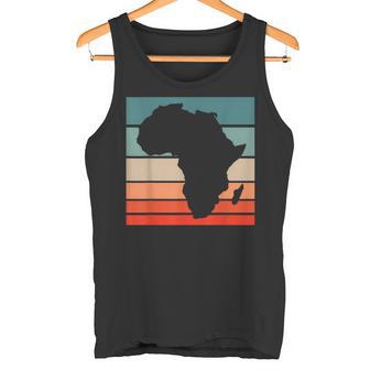 アフリカ地図 大陸 アフリカの誇りに ブラック 歴史月 タンクトップ - Kawaiitshirt