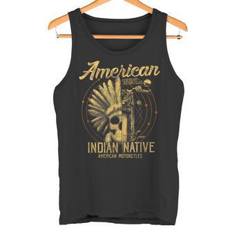アメリカンインディアン ネイティブ服 伝説のバイクギフト タンクトップ - Kawaiitshirt