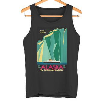 アラスカ 広告 ビンテージ レトロ ポスター タンクトップ - Kawaiitshirt