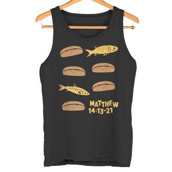 イエス・フィード 5000 5 一斤のパン 2 魚 聖書 物語 タンクトップ - Kawaiitshirt
