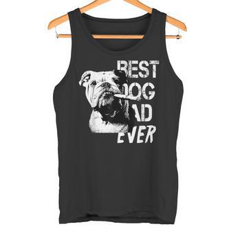 メンズ イングリッシュブルドッグ お父さん 父の日 ヴィンテージスタイル 犬 タンクトップ - Kawaiitshirt