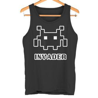インベーダー Invader【Gamers ゲーマーズ】レトロ ゲーム ドット絵 文字 面白い かわいい タンクトップ - Kawaiitshirt