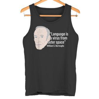 ウィリアム・バロウズ ビート詩人の名言 ビートジェネレーション タンクトップ - Kawaiitshirt