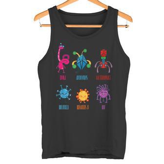 ウイルス学者のためのかわいいウイルスtシャツ タンクトップ - Kawaiitshirt