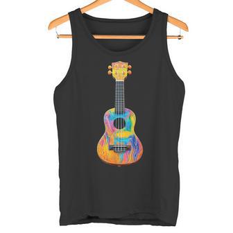 ウクレレ 楽器 モチーフ イラスト ウクレレ タンクトップ - Kawaiitshirt
