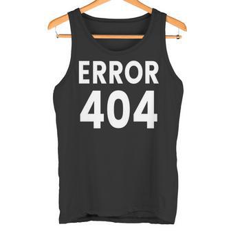 エラー404 長袖tシャツ タンクトップ - Kawaiitshirt