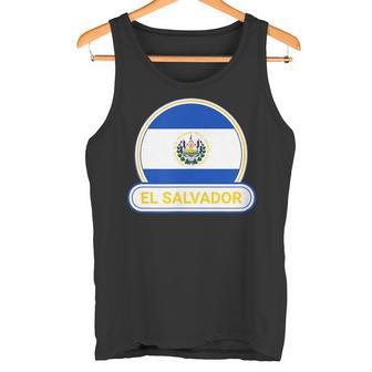 エルサルバドル国バッジ エルサルバドル国旗 タンクトップ - Kawaiitshirt