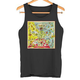 オズの土地 キャラクター ヴィンテージ オズの魔法使い ゲームボード タンクトップ - Kawaiitshirt