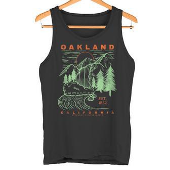 オークランド カリフォルニア クール 旅行 お土産 素朴 オークランド タンクトップ - Kawaiitshirt