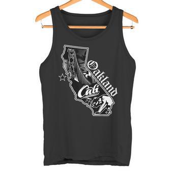 オークランド カリフォルニア マップ ノーザンカリ ベイエリア Ca タンクトップ - Kawaiitshirt