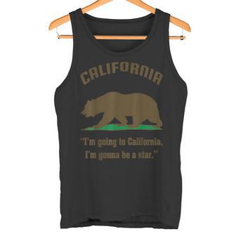 カリフォルニアのクマの旗、グリズリーベア、カリフォルニア共和国、グリズリーベアカリフォルニア共和国州の旗 タンクトップ - Kawaiitshirt