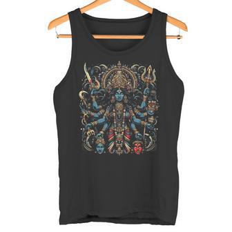 カーリー ヒンドゥー教 死の女神 戦士 母 激しい タンクトップ - Kawaiitshirt