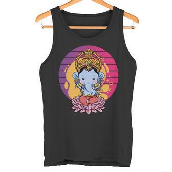 ガネーシャ 象 ヒンドゥー教の神 ガネーシャ 河合主 ガネーシャ 長袖tシャツ タンクトップ - Kawaiitshirt