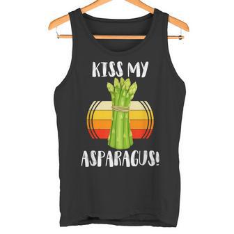 キスマイアスパラガス 野菜ミーム 農家 オーガニック ガーデニング タンクトップ - Kawaiitshirt