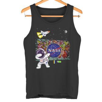 キッズ Nasaグラフィティアート宇宙飛行士キッドダビングスペースシャトルクール タンクトップ - Kawaiitshirt