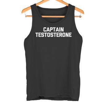 メンズ キャプテンテストステロンtシャツ 面白いウェイトリフティングワークアウトジム タンクトップ - Kawaiitshirt