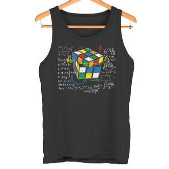 キューブマジック 数学方程式 レトロ オタクルービック 長袖tシャツ タンクトップ - Kawaiitshirt
