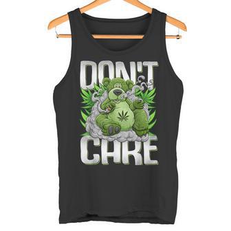 クマのスモーキングウィードマリファナtシャツ 面白いウィードベアtシャツ タンクトップ - Kawaiitshirt