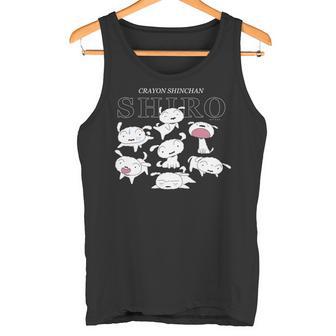 クレヨンしんちゃん いろいろシロ 長袖tシャツ タンクトップ - Kawaiitshirt