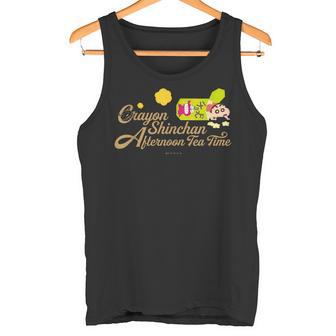 クレヨンしんちゃん チョコビとしんちゃんのティータイム タンクトップ - Kawaiitshirt