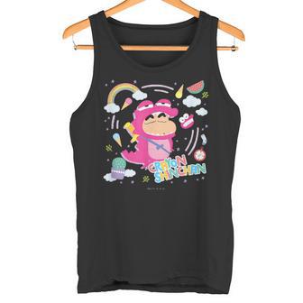 クレヨンしんちゃん ワニ山しんちゃん クレヨンタッチ タンクトップ - Kawaiitshirt