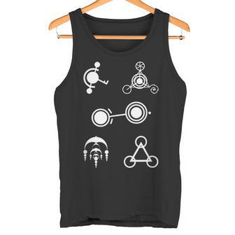 クロップサークルデザインミステリー タンクトップ - Kawaiitshirt