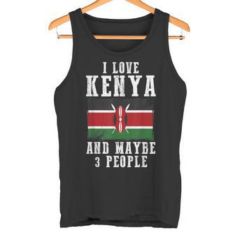 ケニアアフリカ国旗 I Love Kenya タンクトップ - Kawaiitshirt