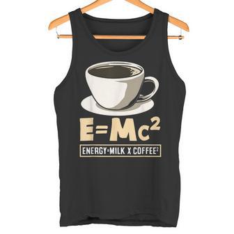 コーヒーラバーエナジーミルクコーヒー EMc² タンクトップ - Kawaiitshirt