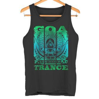 ゴア・サイケデリック・トランス-Om サイトランス レイバー タンクトップ - Kawaiitshirt