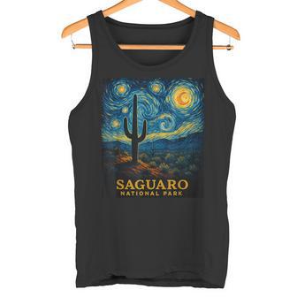 サグアロ国立公園にインスパイアされた星空の夜の冒険 タンクトップ - Kawaiitshirt
