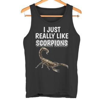 サソリの名言 I Just Really Likecorpions 洋服のサソリ タンクトップ - Kawaiitshirt