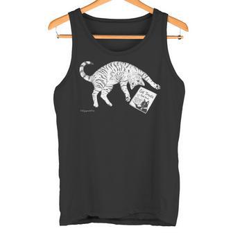 サバトラ猫 へそ天 キジトラ 猫好き おしゃれ かわいい おもしろ レトロ タンクトップ - Kawaiitshirt