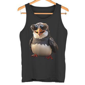 サングラスをかけたペンギン アニマル・フレンド ラブ・キュート・ペンギン タンクトップ - Kawaiitshirt