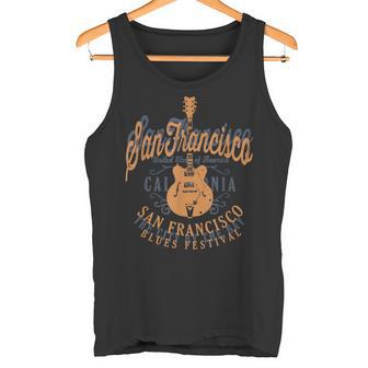 サンフランシスコ・ブルース アメリカンミュージックフェスティバル クール ビンテージ タンクトップ - Kawaiitshirt