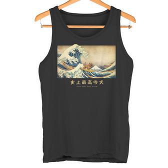 サーフィン ノーフォークテリア 神奈川波 和 犬 面白い タンクトップ - Kawaiitshirt