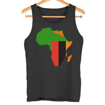 ザンビア国旗 アフリカ 大陸 シルエット ザンビアンへのギフト 長袖tシャツ タンクトップ - Kawaiitshirt