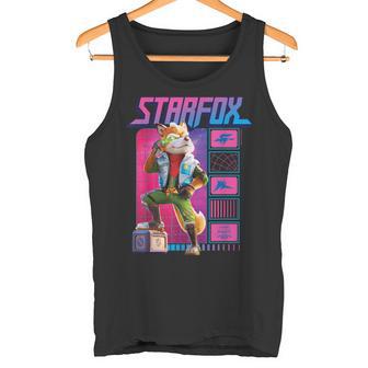 ザ・スーパーマリオギャラクシー・ムービー Fox Mccloud Retro Hero タンクトップ - Kawaiitshirt