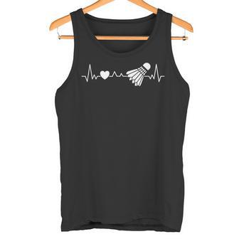シャトルコック バドミントン ハートビート メンズ レディース キッズ スポーツ タンクトップ - Kawaiitshirt