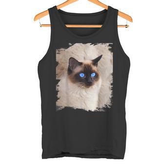 シャムの子猫の頭の顔 タンクトップ - Kawaiitshirt